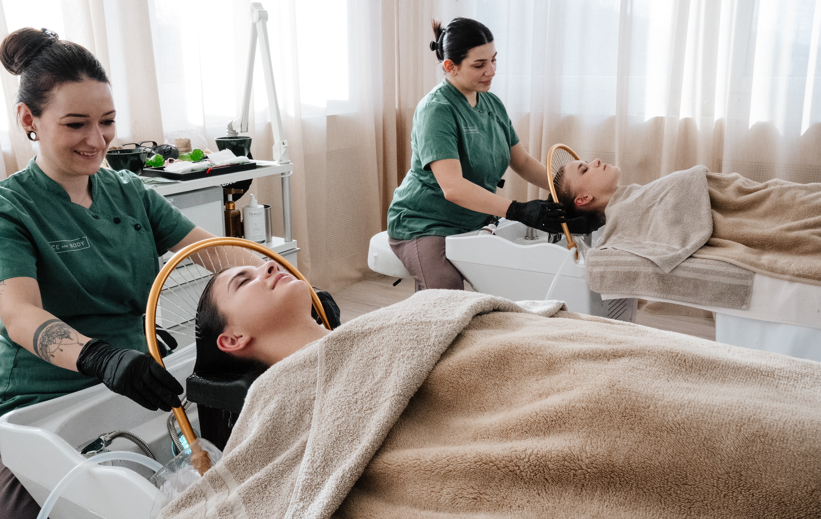Behandlungsraum für Head Spa Behandlung in München