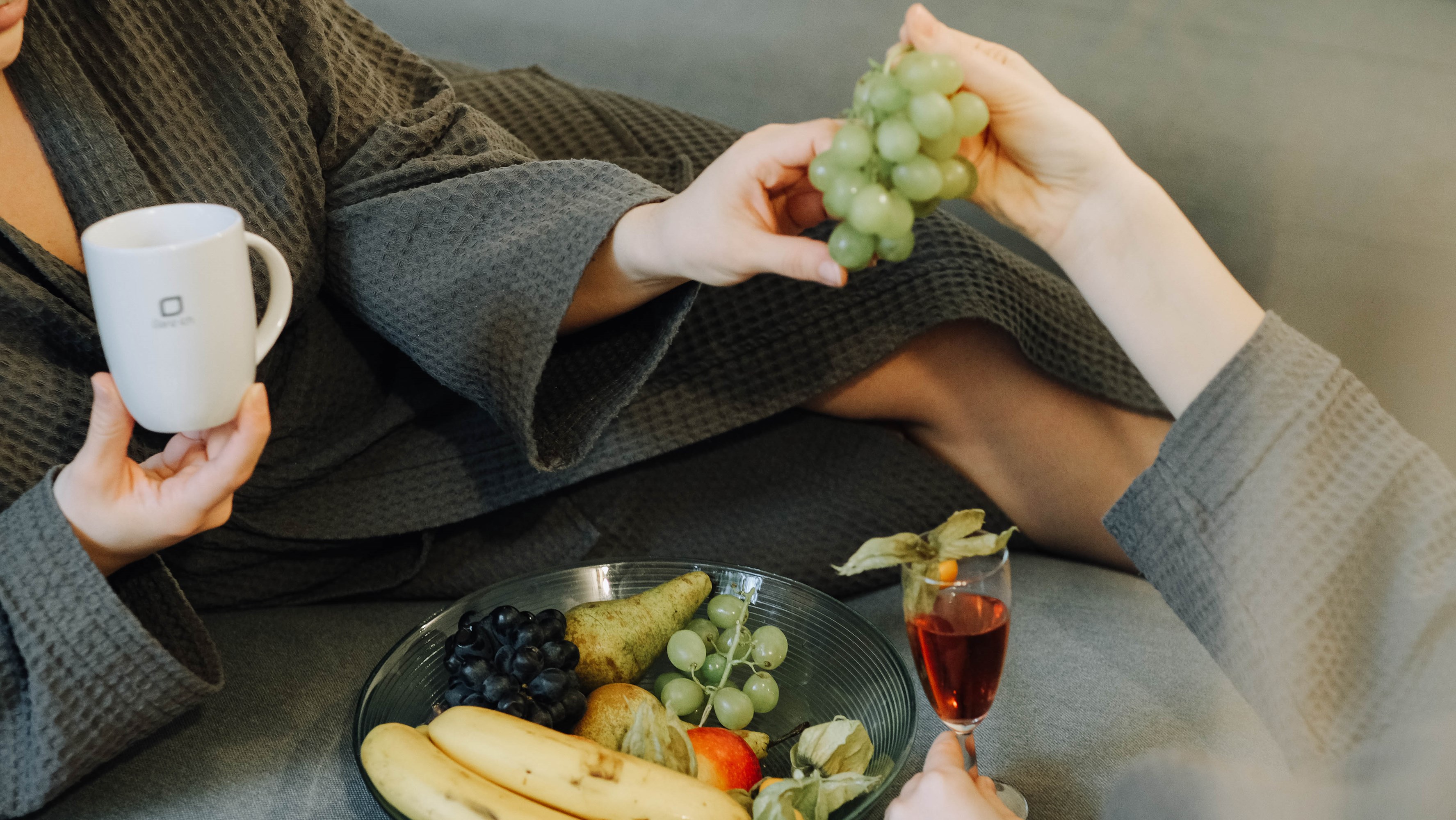 Spa für Freunde in München mit Früchten